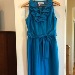 Beautiful blue dress.